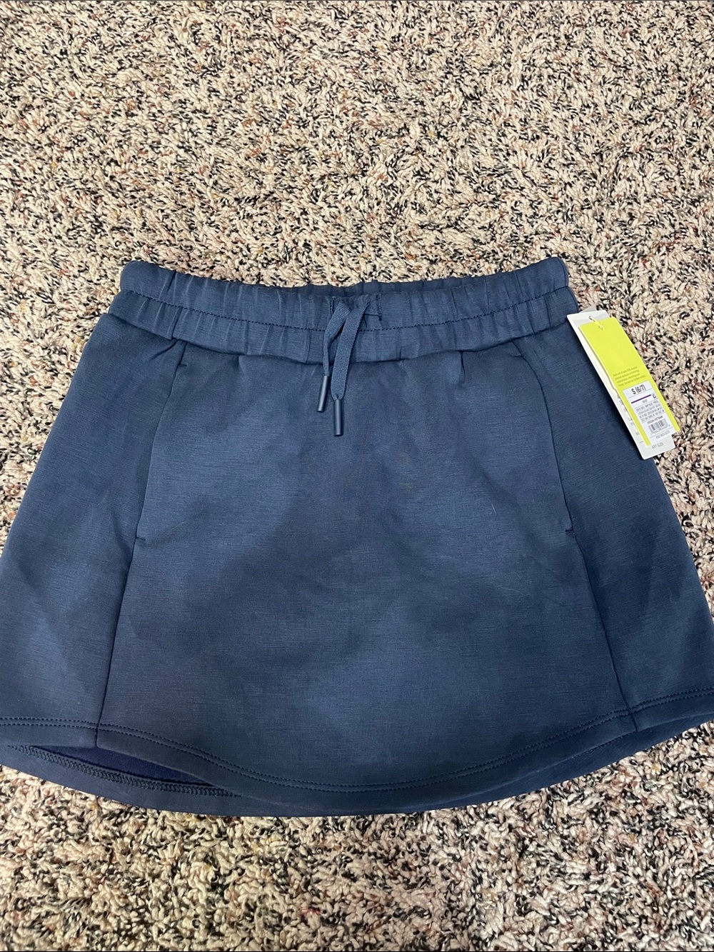 All In Motion Airy Sleek Girls Navy Drawstring Athletic Skort Size S (6/7) NWT